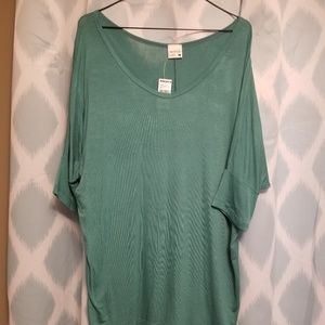 Teal Tilly's Full Tilt 3/4" Sleeve Top